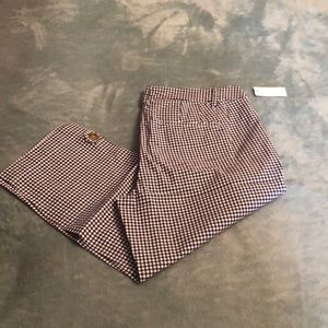 Talbots blue check skimmer 2P NWT